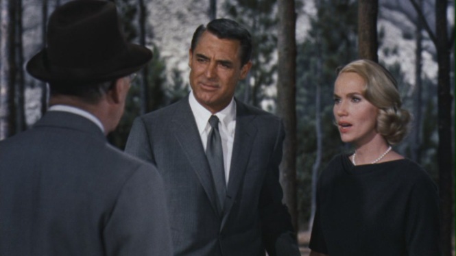 Leo  G. Carroll, Cary Grant, and Eva Marie Saint